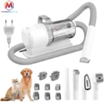 Multi-functional pet groomer and vacuum suction all-in-one Pet grooming set with shaving push and combing brush For dogs and cats