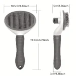 1/2 pack, pet comb, cat massage comb, dog grooming brush, stainless steel needle pet comb - Image 2