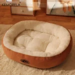 Cozy Oval Snuggle Pet Bed, Plush & Thickened Cat Bed Warm and Secure Bed for Cats and Small Medium Dogs, All Seasons - Image 3