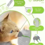 Door Hanging Automatic Rebound Cat Toy with 3 Mice Long Rope Teasing Cat Electric Cat Interactive Toy for Indoor Door and Table - Image 2