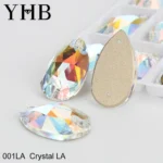 YHB LA Drop Light AB Glass Rose AB Sewing Stones Flatback Sew on Rhinestones For Garment Clothes Bags H6230 - Image 6