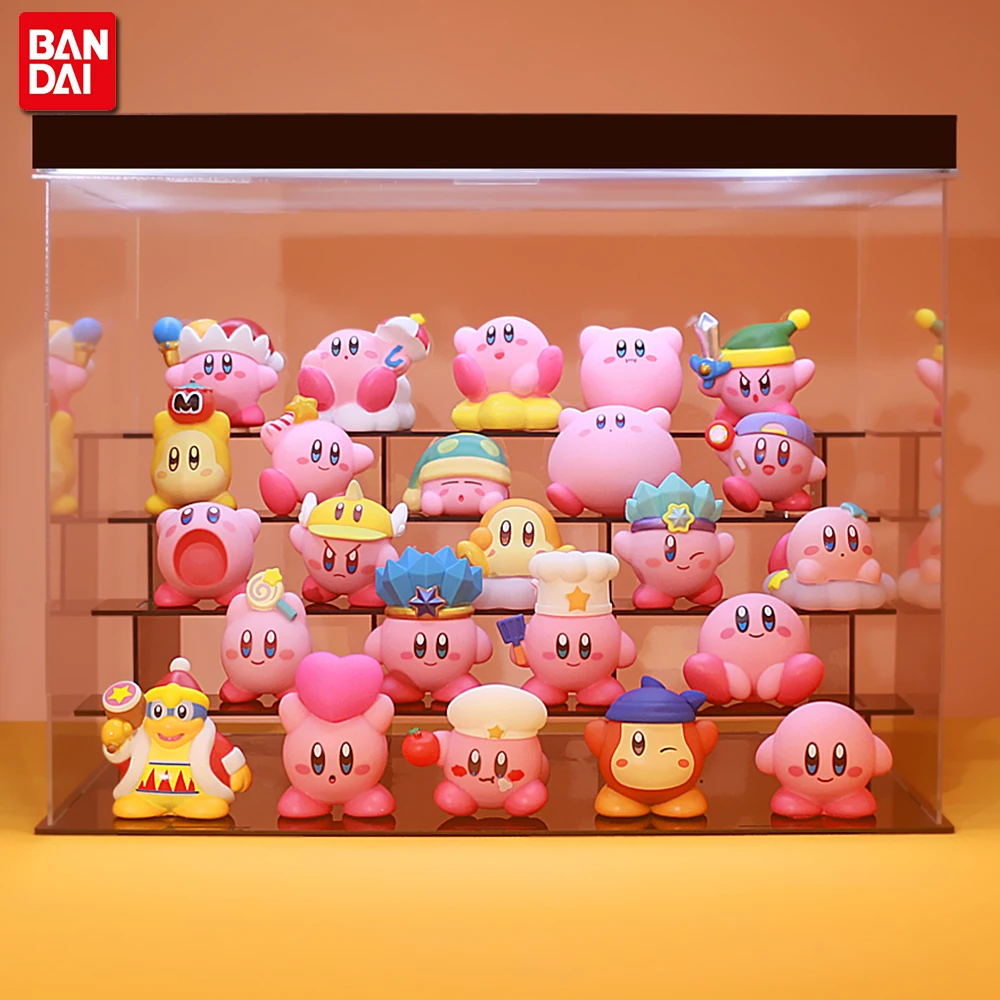 kf-S5c9b7ab5ff0c4ead93c5a5c443c39ee2x 8Pcs/Set Games Star Kirby Anime Figure Cute Cartoon Pink Kirby Mini Figure Decorative Collection Toy For Children's Gifts - Image 1
