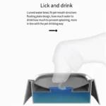 Dog Drinking Water Bowls 1000ml Large Capacity Floating Non-Wetting Mouth Cat Slow Anti-Overflow Water Feeding Dispenser - Image 5