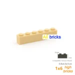 80pcs 1x6 Dot Bulk Building Blocks Thick Figures Bricks Educational Creative Size Compatible With 3009 Plastic Toy for Children - Image 5