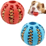 Dog Ball Toys for Small Dogs Interactive Elasticity Puppy Chew Toy Tooth Cleaning Rubber Food Ball Toy Pet Stuff Accessories - Image 3