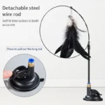 Interactive Cat Toy Funny Simulation Bird Feather with Bell Cat Stick Toy for Kitten Playing Teaser Wand Toy Pet Cats Supplies - Image 4