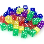12PCS 16MM Transparent Dice For Board Games For Adullts Children Acrylic Cubes Party Leisure Toys Juegos De Mesa Divertidos - Image 3