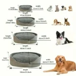 Deluxe Oval Dog Bed - Double-Sided Washable Pet Bed with Non-Slip Base, Removable Mat for All-Season Comfort, Suitable - Image 2