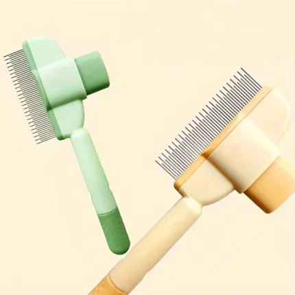 Dual-Purpose Comb for Cats Floating Teeth Hair Remover Brush with Needle Design for Pet Grooming Tool for Long/Short Fur