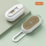 Steamy Dog Brush Electric Spray Cat Hair Brush 3 in1 Dog Steamer Brush for Massage Pet Grooming Removing Tangled and Loose Hair - Image 5