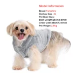 Soft Fleece Pet Dog Clothes Cute Hoodie Coat For Small Medium Dogs Cats Autumn Winter Puppy Hooded Jacket Sweater Pug Apparel - Image 4