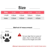 4pcs Winter Dog Shoes Waterproof Shoes For Medium Dogs Winter Boots For Small Dogs Warm Chihuahua Teeth Puppy Socks Yorkshire - Image 6