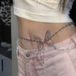 Fairy Tassel Waist Chain For Women Glitter Pearl Butterfly Pendant Belt Strap Dress Crop Top Bikini Sexy Waist Decorative Chain - Image 2