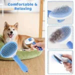 7-Piece Pet Grooming Kit - Self-Cleaning Brush, Nail Clipper, File, Flea Comb, Bath Brush, Finger Toothbrush, - Image 4