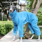 Whippet Pyjamas, Elderly Dog Onesie, Easy to put on and Made to Order in Soft Polar Fleece, Italian Greyhound Clothes