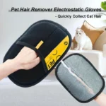 2 in 1 Pet Hair Removal Mitts for Cats Dogs Electrostatic Grooming Glove Reusable Washable with Lint Roller Brush Safe Non Toxic - Image 4
