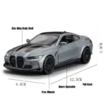 1/36 BMW M2 M3 M4 M5 Toy Car Model For Children RMZ CiTY Diecast Metal Racing Miniature Pull Back Collection Gift Kid Boys - Image 3