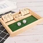 Deluxe Four Sided 10 Numbers Shut The Box Board Game Set Dice Party Club Drinking Games for Adults Families - Image 5