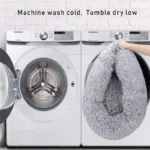 40-110cm Round Pet Bed for Large Dog Bed Super Soft Cat Bed Long Plush Dog House for Medium Dog House Winter Warm Sleeping - Image 5