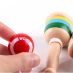 Montessori Toy Wooden Skill Sword Cup Develop Intelligence Smooth Toys Educational Traditional Games Toys Throw and Catch Ball - Image 4