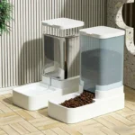Pet Automatic Feeding and Watering 2-in-1 Device for Cats and Dogs Universal Gravity Dual Function1-2Piece Design Feeding Set