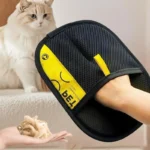 2 in 1 Pet Hair Removal Mitts for Cats Dogs Electrostatic Grooming Glove Reusable Washable with Lint Roller Brush Safe Non Toxic - Image 2