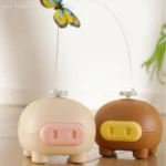 Electric Interactive Cat Teasing Toy Intelligent Automatic Rotating Butterfly Cute Pig Funny Electronic Pet Plaything - Image 4