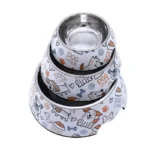 HOOPET Stainless Steel Pet Bowl Cat Feeder Drinker Supplies Kitten Puppy Food Feeding Water Drinking Bowls Pet Accessories - Image 6