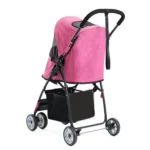 Small Cats & Dogs Pet Trolley,Portable Outdoor Travel Walking - Dog Cat Foldable Pet Stroller Carrier Portable Dog Cat Stroller - Image 2