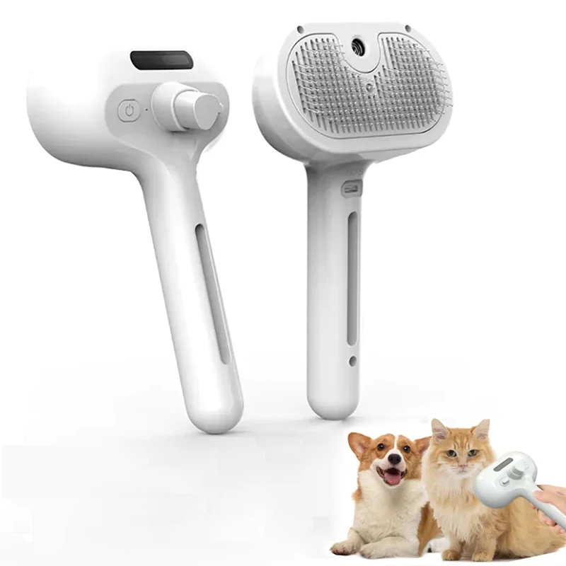 kf-S80c26b7f8b634ff29bceb86333fa26fb4 Pet comb, spray comb, detangling comb, grooming brush, pet cleaning brush, cat and dog special comb, pet supplies. - Image 1