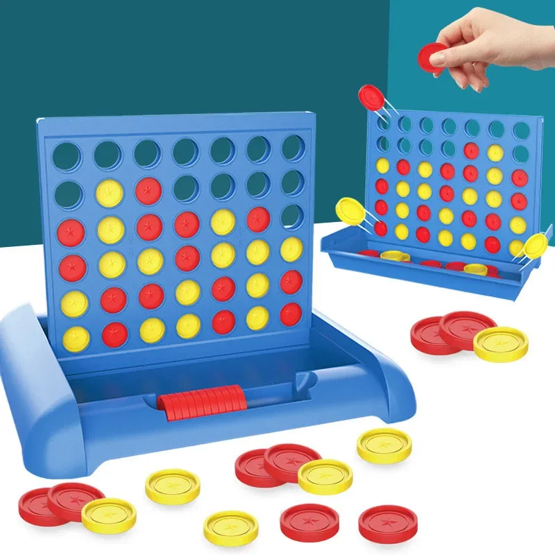 kf-S8268237444624120811638d018fd964cH Connect 4 In A Line Board Game Children's Educational Toys Classic Party Chess Family Toy Early Educational Puzzle Thinking Gift - Image 1