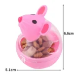 Pet Feeder Cat Toy Mouse Food Roll Drain Dispenser Bowl Play Training Cat Funny Toy Kitten Cat Toy Pet Supplies - Image 6