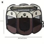 Classic-Style Portable Pet Playpen & Tent | Durable, Foldable, Comfort Design | Secure Outdoor Pet Bed for Cats & Dogs - Image 2