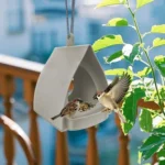 Bird Feeders for Outdoors Open Design Hanger with Top Hook Hut Shape Hangable Mounted Small Hummingbird Feeder for Outside - Image 3