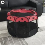 Octagon Foldable Pet Playpen Oxford Fabric Dog Cage Removable Washable Cat Tent and Whelping Box for Puppies/Kittens - Image 4