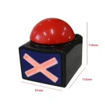 Red Buzzer Alarm Button Box with Sound and Light Trivia Quiz Got Talent Buzzer Answer Button for Contest/Game Show/ Party - Image 6