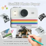 Kids camera instant print toys, Polaroid small camera, with USB charging, three rolls of thermal printing paper, gifts for - Image 4