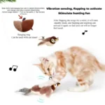 Hot Simulated Bird Cat Toy Interactive Toys Dog Rechargeable Chirping Flapping Bird(no Flying) Touch Activated Plush Pet Toy - Image 4