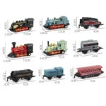 Mini Alloy Retro Steam Train Toy Kit Die-Cast Pull Back Simulation Steam Train Model Toys for 3-6 Years Old Kids Boys and Girls - Image 6