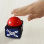 Red Buzzer Alarm Button Box with Sound and Light Trivia Quiz Got Talent Buzzer Answer Button for Contest/Game Show/ Party - Image 3