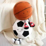cm football doll, basketball plush toy, creative football doll, pillow, pet ball, dog and cat interactive toy - Image 2