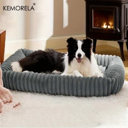 Orthopedic Plush Dog Bed - Mattress with High Resilience Support All Seasons Fluffy Pet Bed for Medium Large Dogs,for Bedroom