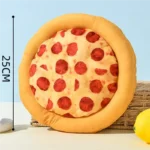 Plush Dog Toy Doughnut Pizza Shape Pet Squeaky Toys for Small Large Dogs Cleaning Teeth Puppy Chew Sound Toy Pet Supplies - Image 6