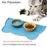 Non-slip For Dogs Water Feeding Dog Accessories Waterproof Watering Supplies Silicone Food Mat Pet Cats Feeders Pets Products