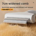 1PC Floating Stainless Steel Dog Hair Removal Brush for Long Hair Breeds Puppy Cat Comb Pet Grooming Products Curved Design - Image 3