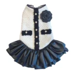New Classic Knitted Pet Princess Dress Soft Dog Cat Apparel For Small Dog Chihuahua Puppy And Kittens Elegant Clothes