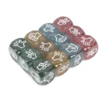 10PCS Glitter Dice 6 Sided 20MM Rock Paper Scissors Toy Party KTV BAR Drinking Games For Adults Juegos De Mesa Divertidos - Image 4