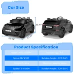 Kids Electric Car, 12V Electric Quad With 2.4GHz Remote Control/Wheel Shock Absorption/MP3 Music, Ride-on Toys Christmas Gift - Image 2