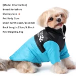 Pet Dog Jacket Coat For Small Medium Dogs Cats Winter Warm Puppy Clothing with Leash Hole Kitten Outfits Chihuahua Pug Apparel - Image 4