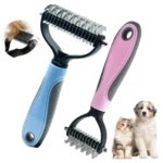 Pet Detangling Brush Double Sided Grooming Tool For Dogs Cats Professional Hair Removal Comb Effectively Fur Knot Cutter Winter